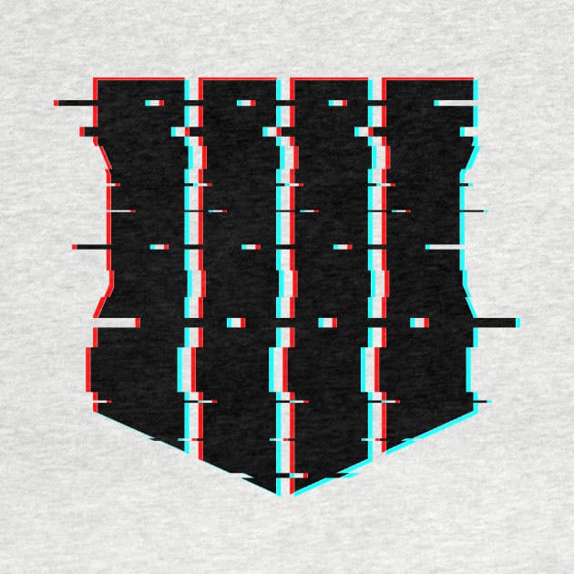 Black Ops 4 Logo Glitch Effect Black by bardor2@gmail.com